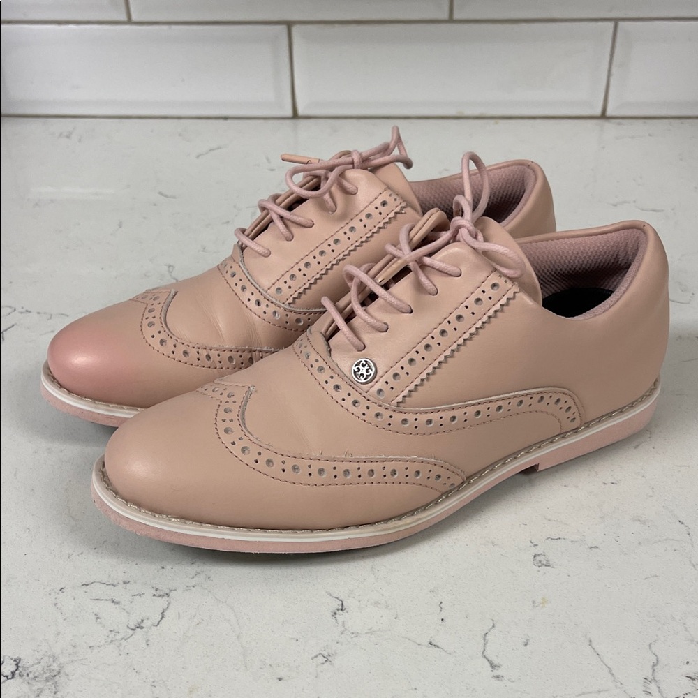 G/FORE Womens Brogue Gallivanter Golf Shoes - Blush Size 7.5